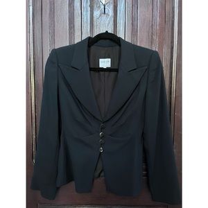 Armani Collezioni Blazer Ruched Dark Blue